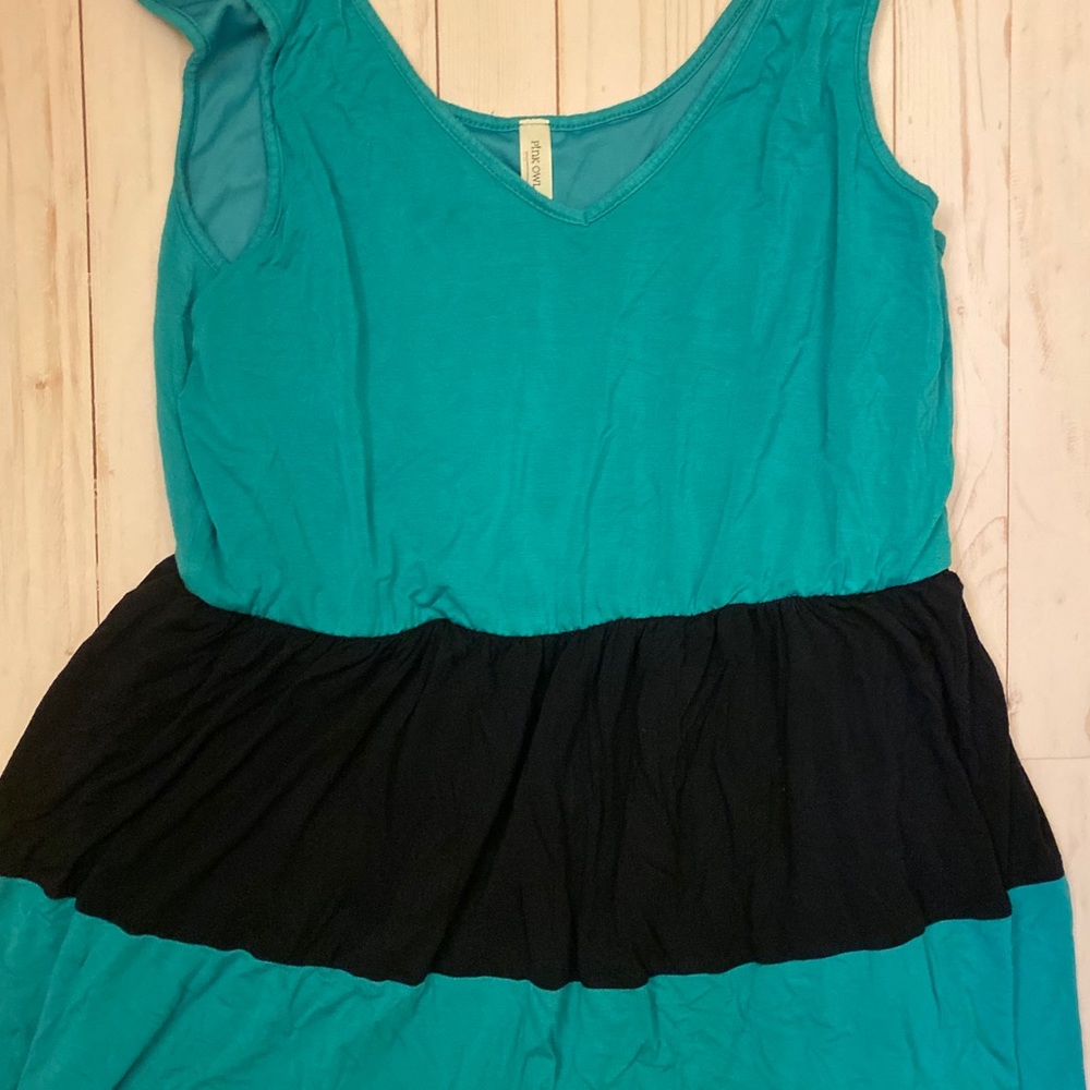 Teal and Navy dress